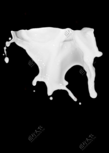 牛奶喷溅图案