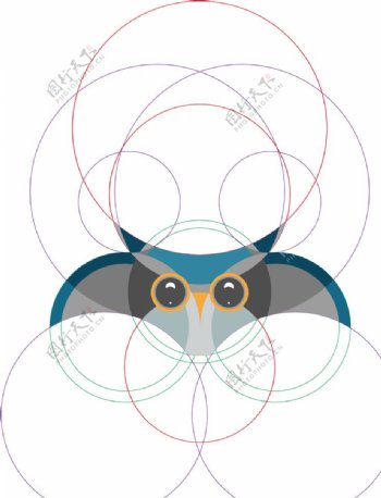 小蝙蝠插画logo