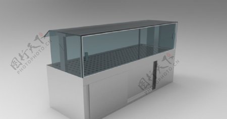 3D玻璃餐台柜