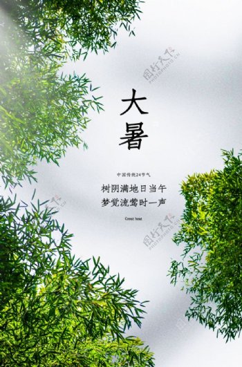 大暑传统节日活动促销宣传海报
