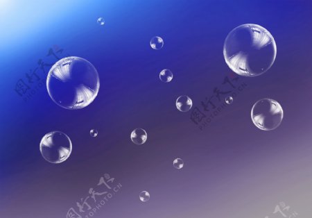 气泡透明素材PSD