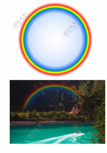 彩虹效果图