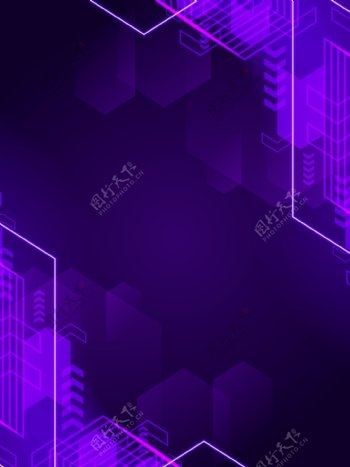 紫色科技背景