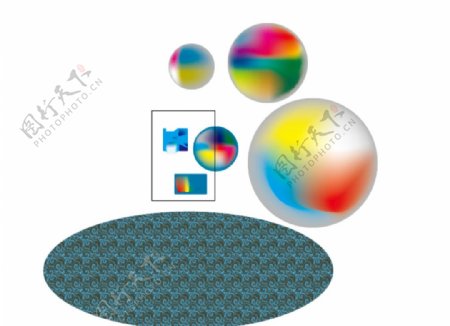 彩色球图片