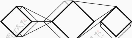 几何线条立方体图片