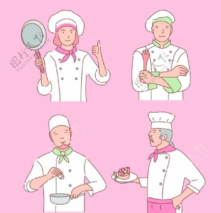 烹饪漫画海报图片
