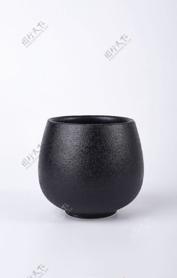 黑色复古茶杯背景海报素材图片
