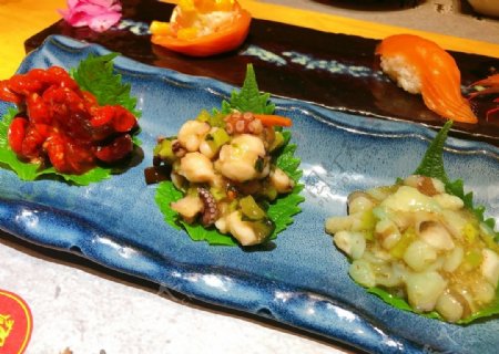 日本料理章鱼图片
