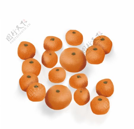 橘子元素图片