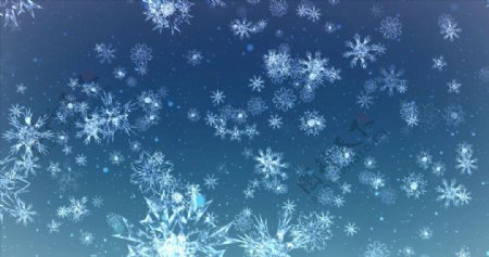 雪花晶体圣诞节背景图片