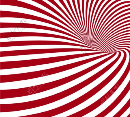 红白条纹漩涡背景图片