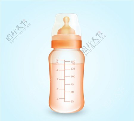 婴儿奶瓶矢量图片