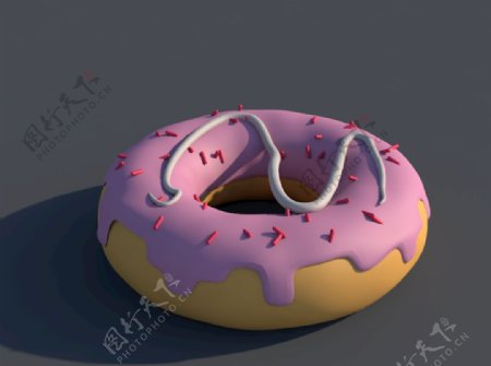 C4D甜甜圈图片