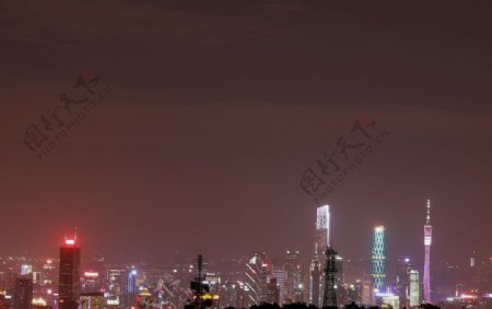 广州市中心夜景图片