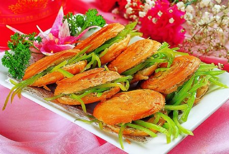 豫菜青椒酥饼图片