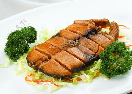豫菜香煎马胶咸鱼图片