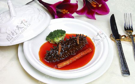 南北热菜葱烧海参图片