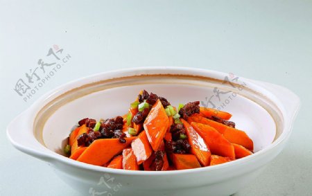 淮扬菜面酱锔南瓜图片