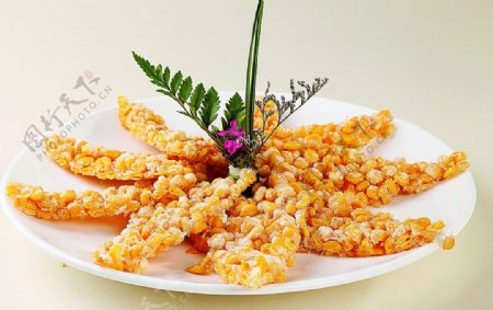 浙菜黄金玉米酪图片