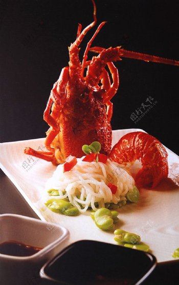 粤菜广东菜红油龙虾仔图片
