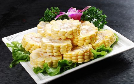 火锅配菜甜玉米图片