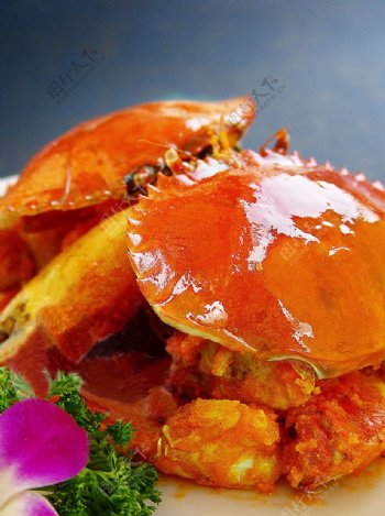 海鲜风味黄金蟹图片