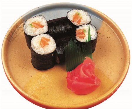 三文鱼卷寿司图片