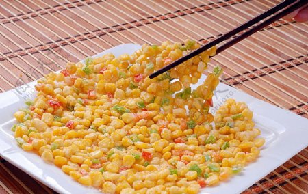 川菜锅巴玉米图片