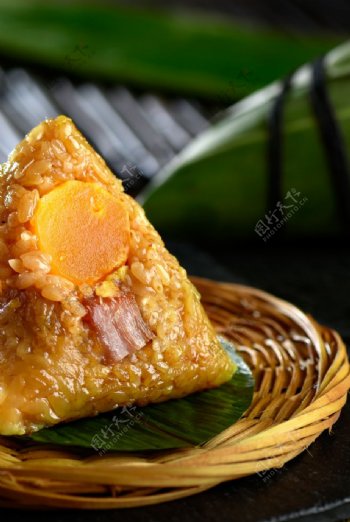 蛋黄粽子图片