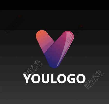 v形logo图片