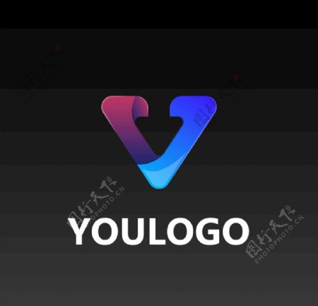 v形logo图片