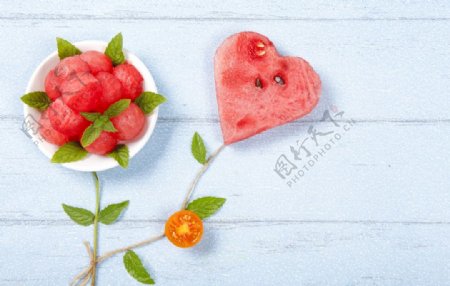 可爱的水果西瓜图片