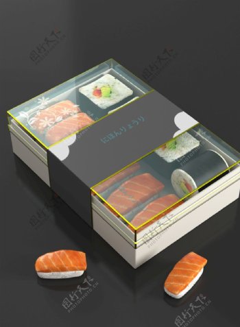 日本寿司盒样机图片